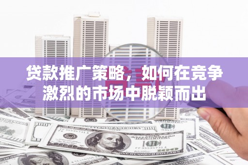 九原贷款推广策略，如何在竞争激烈的市场中脱颖而出
