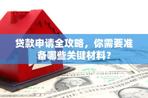 九原贷款申请全攻略，你需要准备哪些关键材料？