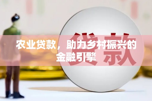 九原农业贷款，助力乡村振兴的金融引擎