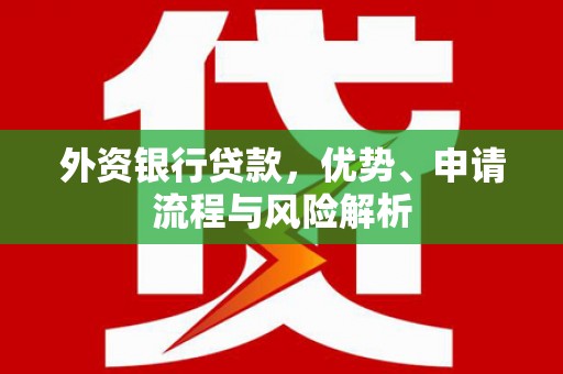 九原外资银行贷款，优势、申请流程与风险解析