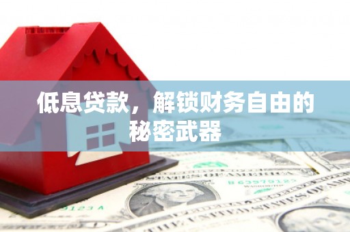 九原低息贷款，解锁财务自由的秘密武器