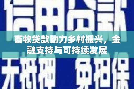 九原畜牧贷款助力乡村振兴，金融支持与可持续发展