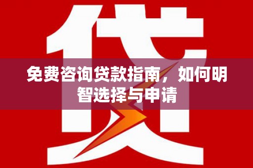 九原免费咨询贷款指南，如何明智选择与申请