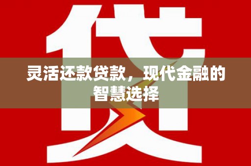 九原灵活还款贷款，现代金融的智慧选择