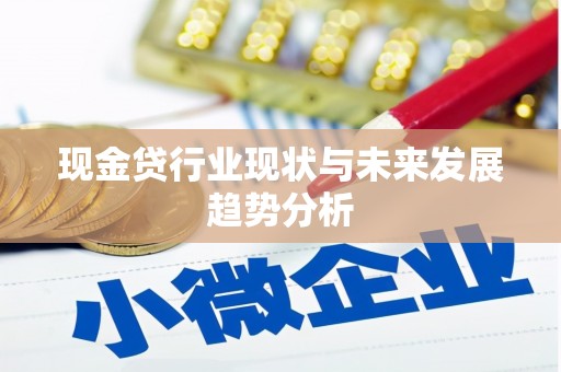 九原现金贷行业现状与未来发展趋势分析