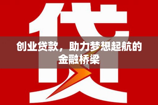 九原创业贷款，助力梦想起航的金融桥梁