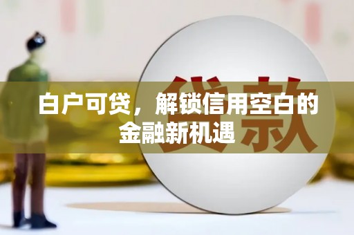 九原白户可贷，解锁信用空白的金融新机遇