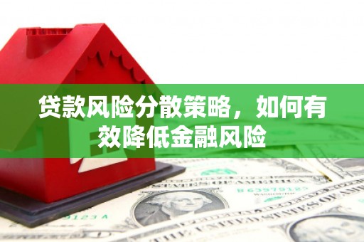 九原贷款风险分散策略，如何有效降低金融风险