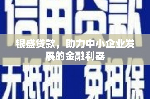 九原银盛贷款，助力中小企业发展的金融利器
