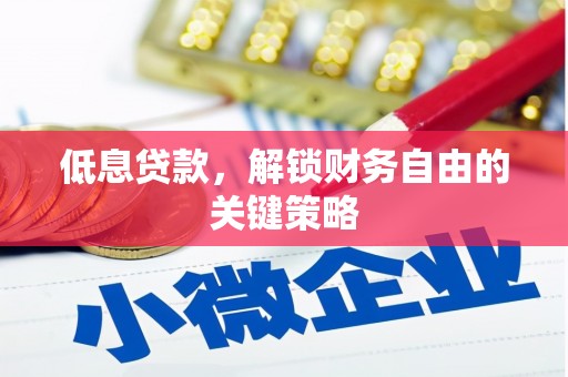 九原低息贷款，解锁财务自由的关键策略