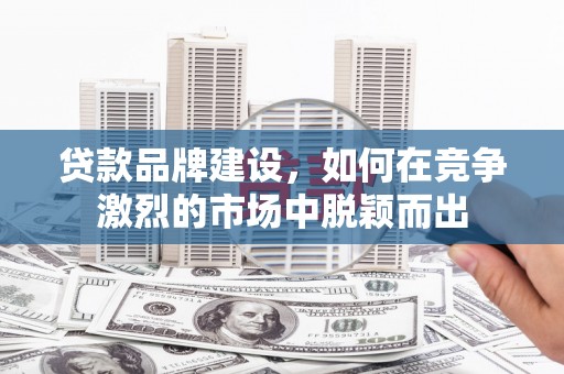 九原贷款品牌建设，如何在竞争激烈的市场中脱颖而出