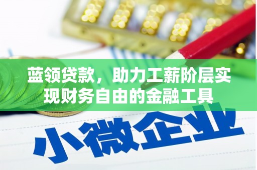 九原蓝领贷款，助力工薪阶层实现财务自由的金融工具