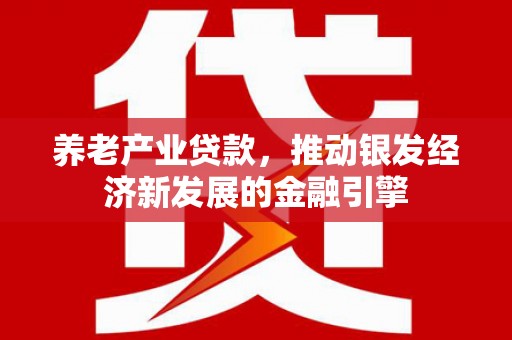 九原养老产业贷款，推动银发经济新发展的金融引擎