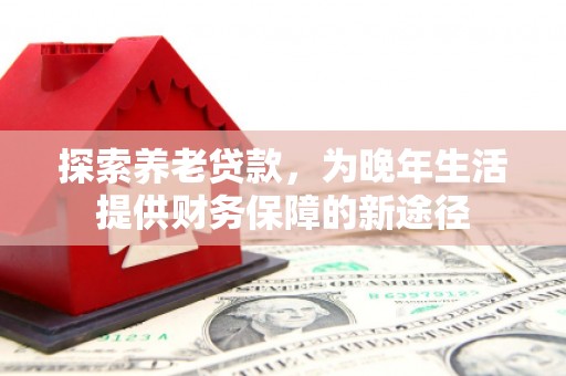 九原探索养老贷款，为晚年生活提供财务保障的新途径