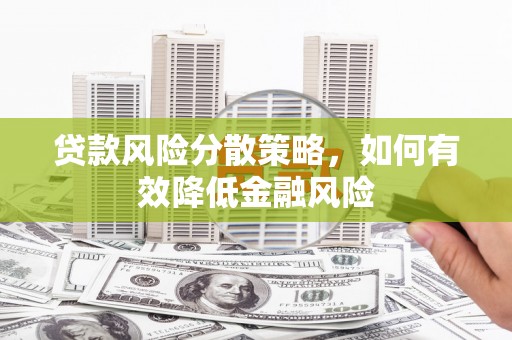 九原贷款风险分散策略，如何有效降低金融风险