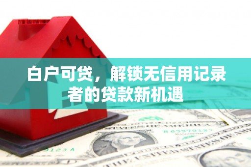九原白户可贷，解锁无信用记录者的贷款新机遇