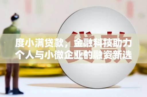 九原度小满贷款，金融科技助力个人与小微企业的融资新选择