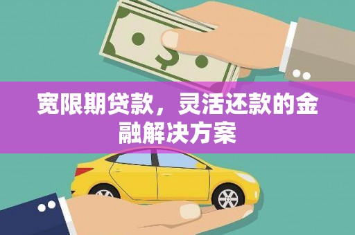 九原宽限期贷款，灵活还款的金融解决方案