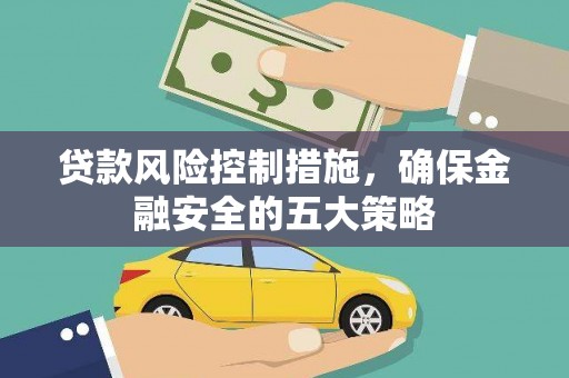 九原贷款风险控制措施，确保金融安全的五大策略