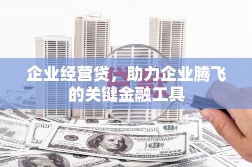 九原企业经营贷，助力企业腾飞的关键金融工具