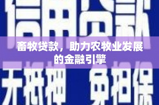 九原畜牧贷款，助力农牧业发展的金融引擎
