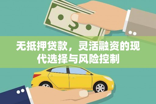 九原无抵押贷款，灵活融资的现代选择与风险控制