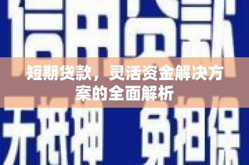 九原短期贷款，灵活资金解决方案的全面解析