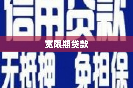 九原宽限期贷款