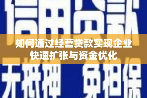 九原如何通过经营贷款实现企业快速扩张与资金优化