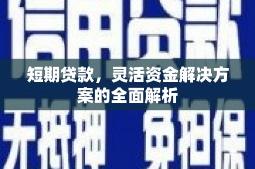 九原短期贷款，灵活资金解决方案的全面解析