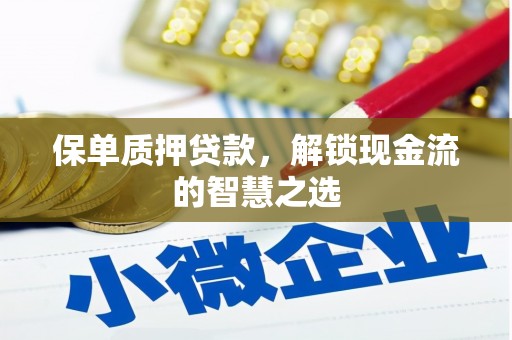 九原保单质押贷款，解锁现金流的智慧之选