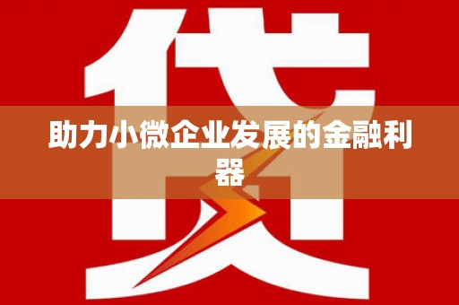 九原助力小微企业发展的金融利器
