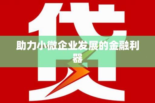 九原助力小微企业发展的金融利器