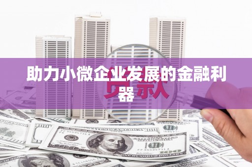九原助力小微企业发展的金融利器