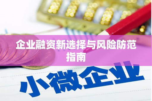 九原企业融资新选择与风险防范指南