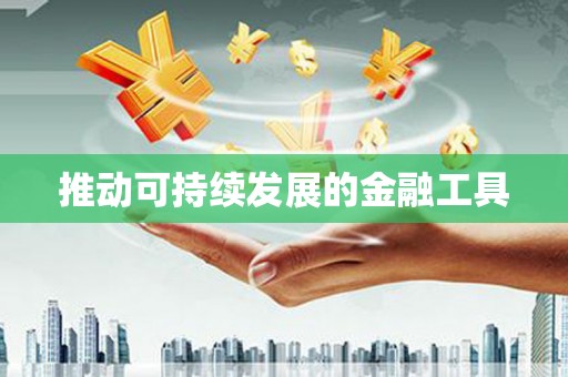 九原推动可持续发展的金融工具