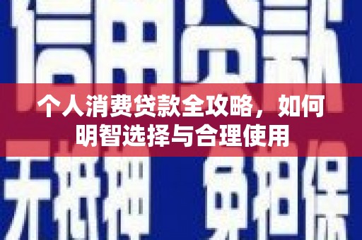 九原个人消费贷款全攻略，如何明智选择与合理使用