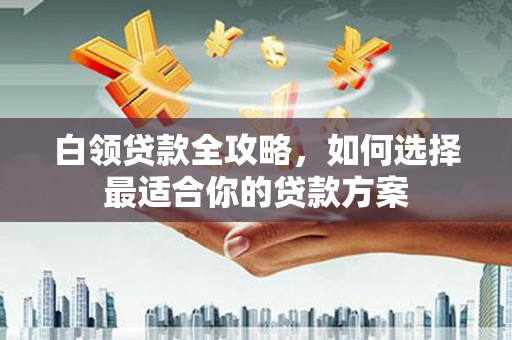 九原白领贷款全攻略，如何选择最适合你的贷款方案