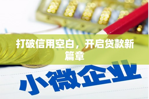 九原打破信用空白，开启贷款新篇章
